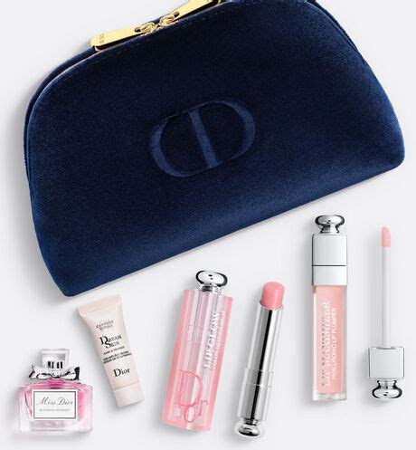 dior denim makeup pouch|Dior makeup pouch complimentary.